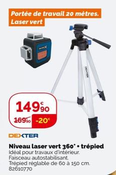 Dexter - Niveau Laser Vert 360 + Trepied