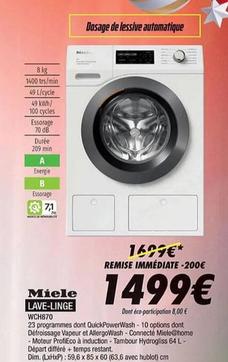 Lave-linge Wch870