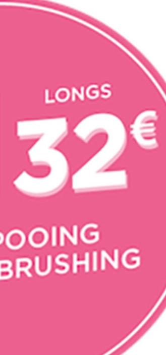 Shampooing Coupe + Brushing , Longs offre à 32€ sur Tchip