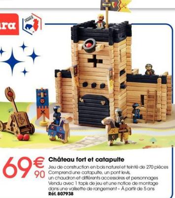 Jeujura - Château Fort Et Catapulte offre à 69,9€ sur Brico Pro