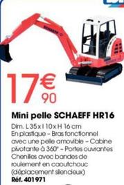Bruder - Mini Pelle Schaeff Hr16 offre à 17,9€ sur Brico Pro