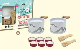 cookut - coffret raclette duo a la bougie