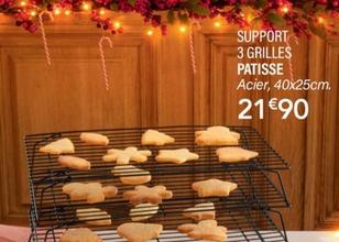 patisse - support 3 grilles