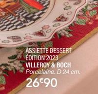 Villeroy&boch - Assiette Dessert Edition 2023