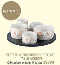 table passion - plateau apero tournant celeste