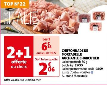 Auchan - Chiffonnade De Mortadelle Le Charcutier