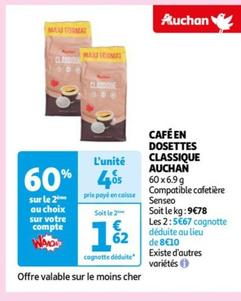 Auchan - Café En Dosettes Classique