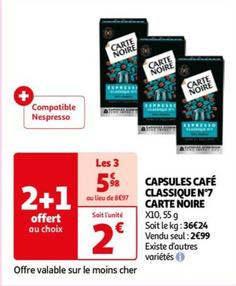 Capsules Café Classique N°7