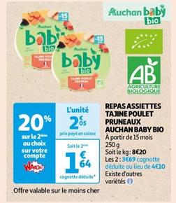 Auchan Baby - Repas Assiettes Tajine Poulet Pruneaux Bio