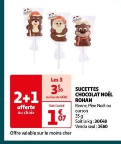 Sucettes Chocolat Noël Rohan