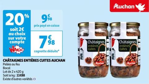 Auchan - Cataignes Entieres Cuites