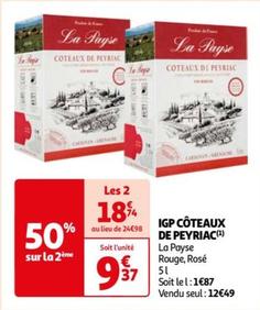 Coteaux De Peyriac - Igp La Payse Rouge
