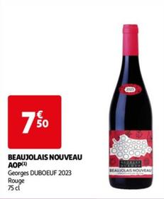 beaujolais nouveau aop