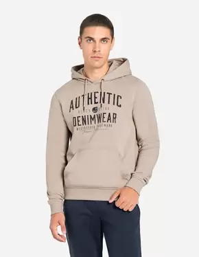 Sweat à capuche - Message imprimé - Beige offre à 15,99€ sur Takko