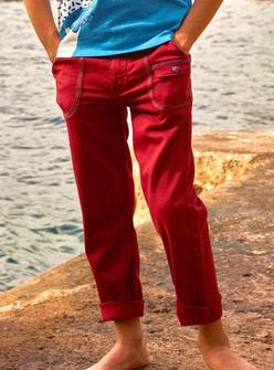 Pantalon regular rouge à bandes contrastantes offre à 12,99€ sur Sergent Major