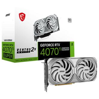 Msi                                                              GeForce RTX 4070 Ti SUPER 16G VENTUS 2X WHITE OC offre à 1007,55€ sur 