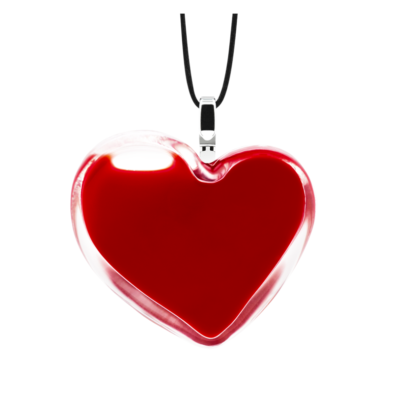 Pendentif en verre soufflé - Coeur Medium Milk offre à 29€ sur Pylones