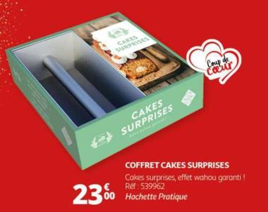 Hachette Pratique - Coffret Cakes Surprises offre à 23€ sur Auchan