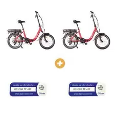 2 Vélos à assistance électrique Confort 20"P Rouge offre à 2647,8€ sur Narbonne accessoires