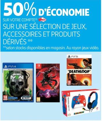 Ps4/ps5 Sur Une Selection De Jeux Accessoires Et Produits Derives