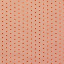 Voile coton orange pâle motifs étoiles orange sanguine offre à 12,99€ sur Mondial Tissus