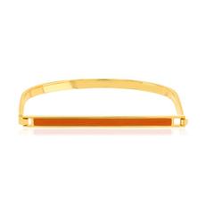 Bracelet jonc plaqué or laque orange 6cm offre à 89,9€ sur Maty