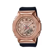 Montre G-SHOCK femme acier doré rose bracelet résine noire offre à 199€ sur Maty