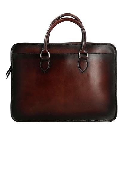 CARTABLE MATHEW CUIR PATINE MARRON offre à 345€ sur Manfield