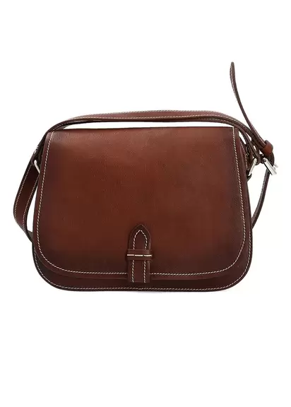 BESACE FLORENTINA CUIR CHOCOLAT offre à 245€ sur Manfield