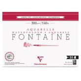 Papier Aquarelle Fontaine de Clairefontaine (Grain Fin 300g/m²) offre à 9,95€ sur Le Géant des Beaux-Arts