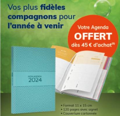 Votre Agenda offre à 45€ sur France Loisirs