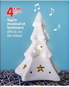 Sapin Musical Et Lumineux