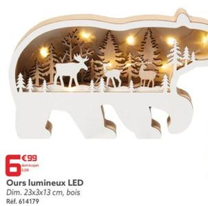 ours lumineux led