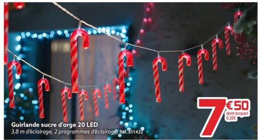 Guirlande Sucre D'Orge 20 Led