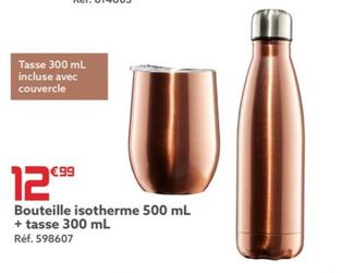 bouteille isotherme 500 ml + tasse 300 ml