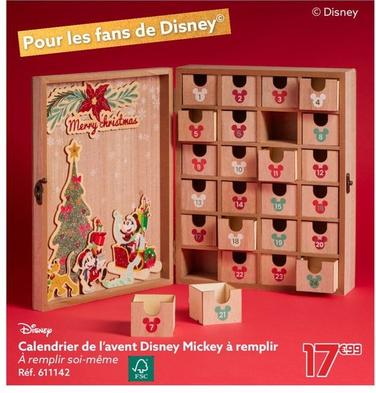 Calendrier De L'avent Mickey À Remplir