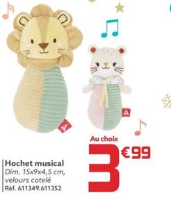 Hochet Musical offre à 3,99€ sur Gifi