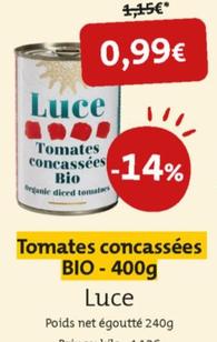 Luce - Tomates Concassées Bio