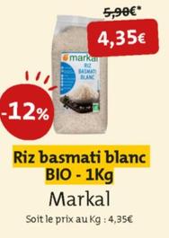 Markal - Riz Basmati Blanc Biot65 Bio