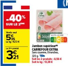 Extra - Jambon Supérieur