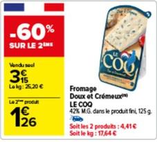 Le Coq - Fromage Doux Et Crémeux