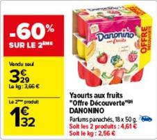 danonino - yaourts aux fruits "offre découverte"
