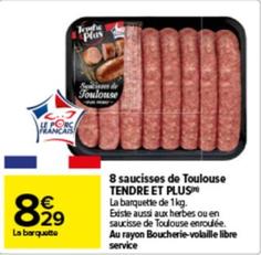 Tendre Et Plus - 8 Saucisses De Toulouse