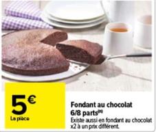 Fondant Au Chocolat 6/8 Parts