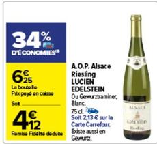 lucien edelstein - a.o.p. alsace riesling