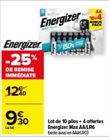 Lot De 10 Piles + 4 Offertes Aa/lr6