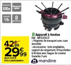 Mandine - Appareil A Fondue