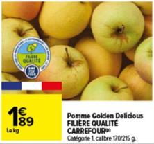 Pomme Golden Delicious Filière Qualité