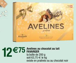 Favarger - Avelines Au Chocolat Au Lait
