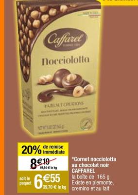 Caffarel - Cornet Nocciolotta Au Chocolat Noir